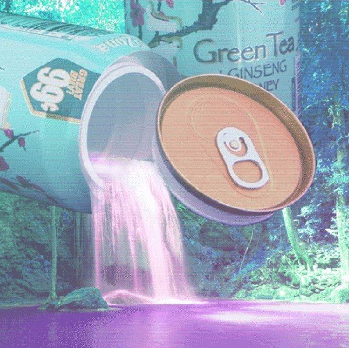 蒸汽波|复古汽水弥漫霓虹香波