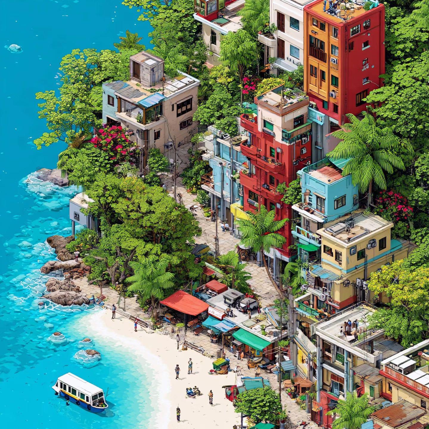 真夏の海岸予告
