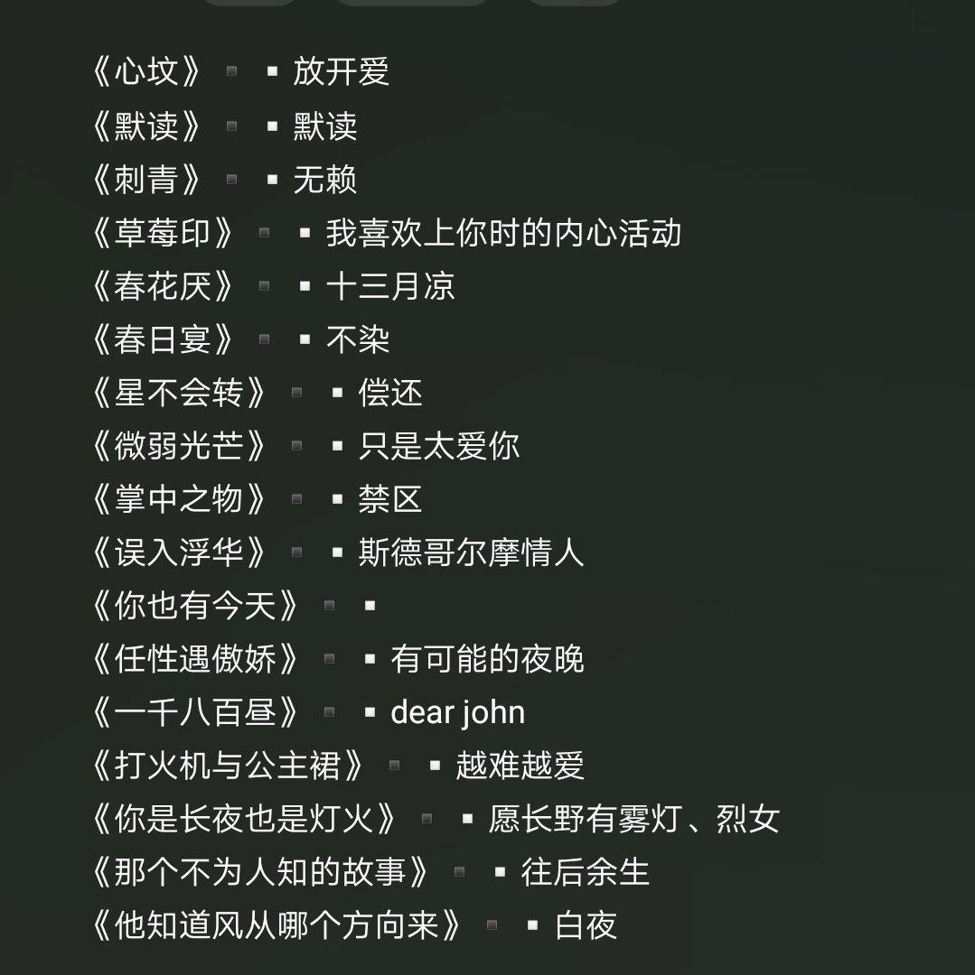 ▪️打火机与公主裙▪️ 小说网文bgm - 歌单- 网易云音乐