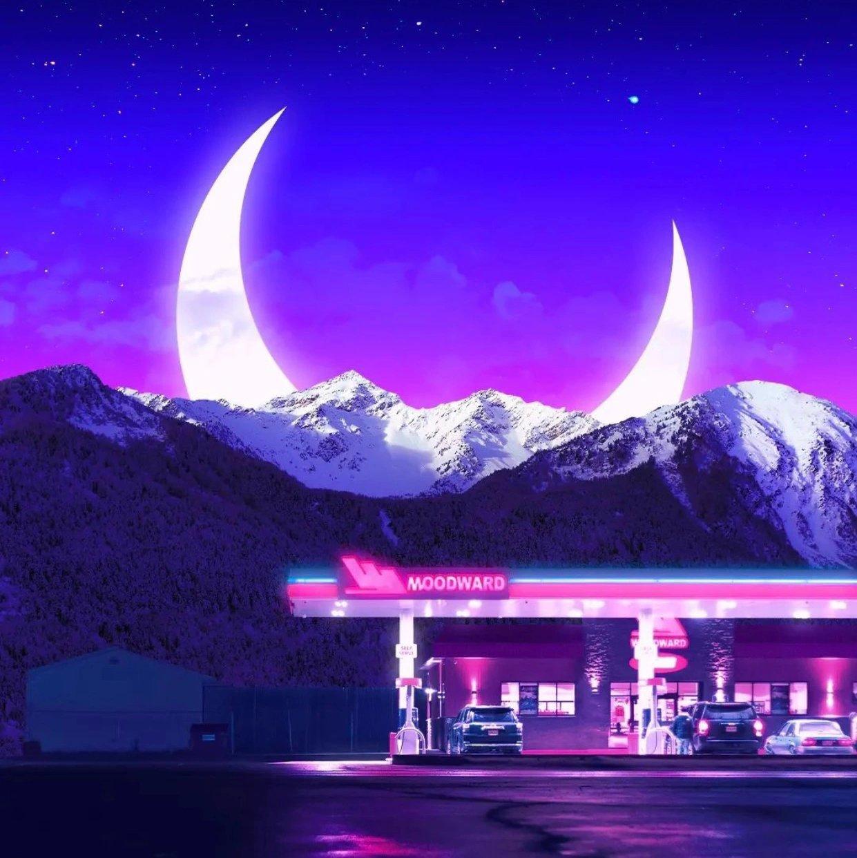 月夜行驶丨霓虹街头 梦幻的加州之夜