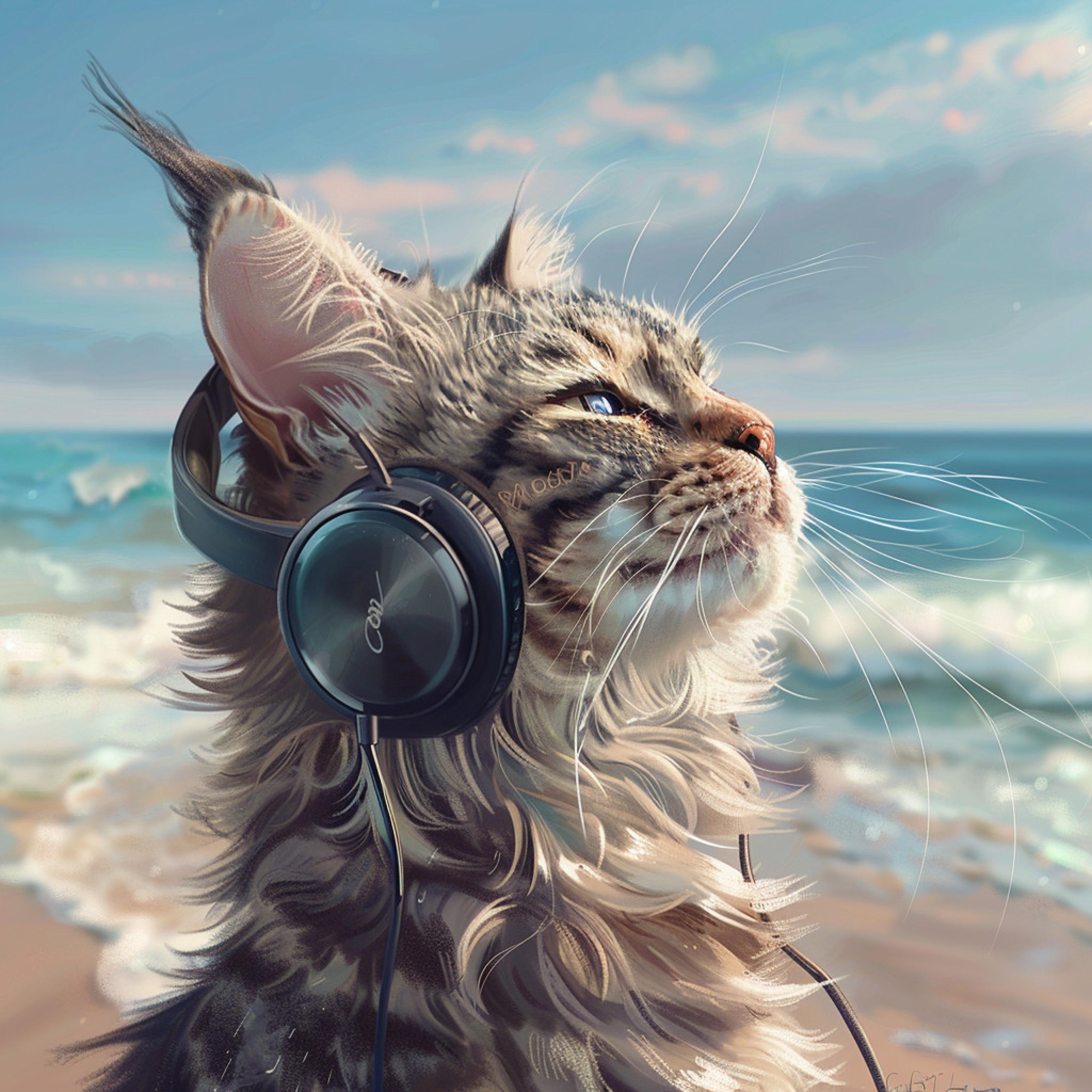 Calming Cat Music - Coastal Serenity Tune for Cats