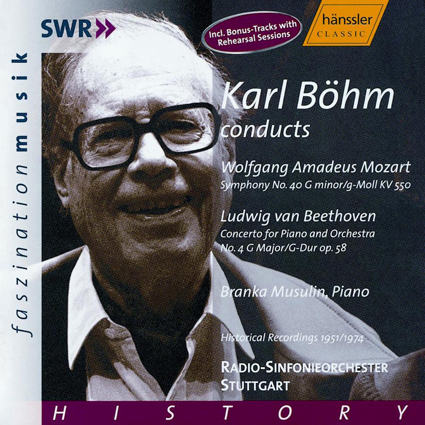 MOZART: Symphony No. 40 / BEETHOVEN: Piano Concerto No. 4