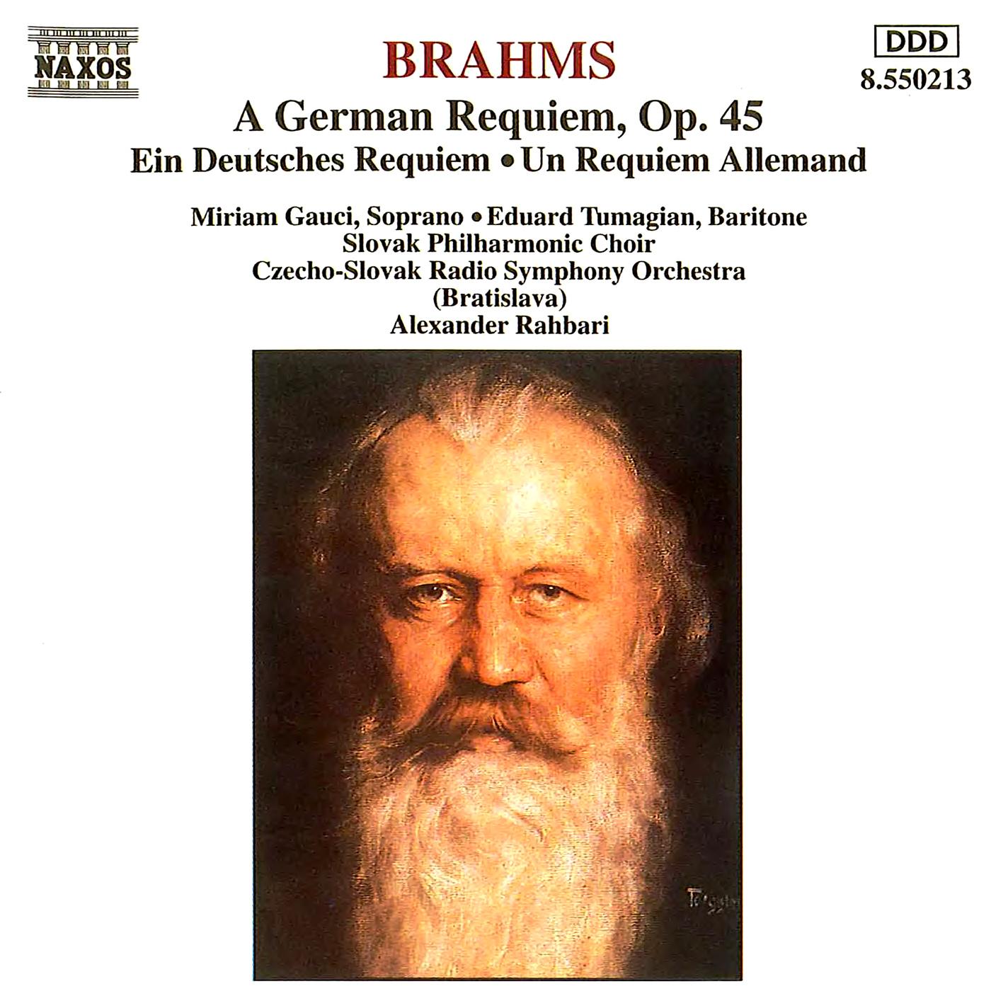 BRAHMS: German Requiem (A), Op. 45