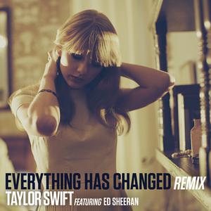 Everything Has Changed - Taylor Swift & Ed Sheeran (karaoke) 带和声伴奏 （升6半音）