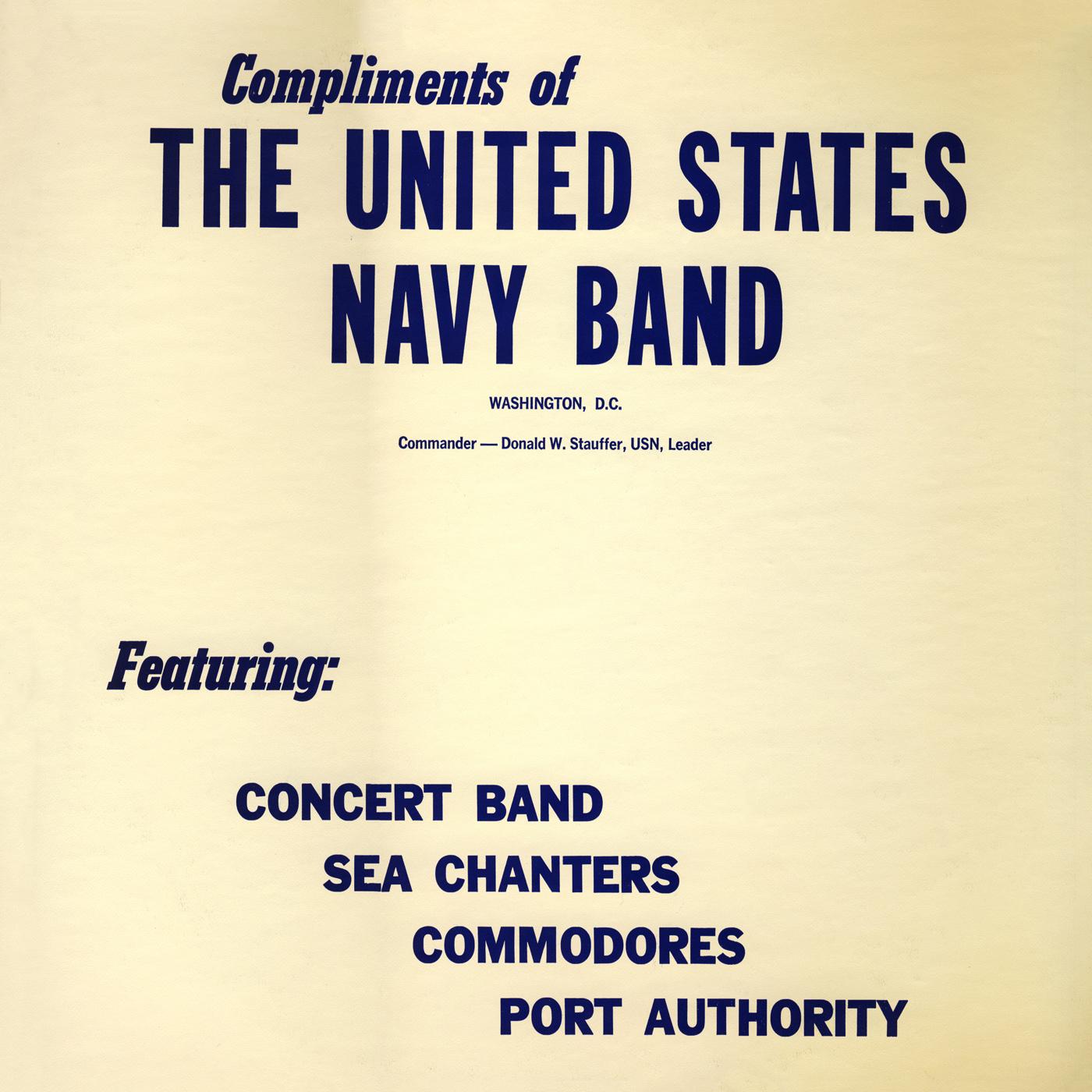 UNITED STATES NAVY BAND: Compliments of the United States Navy Band