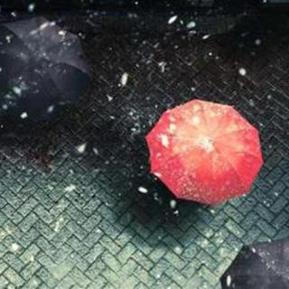 六月底的一把小红伞