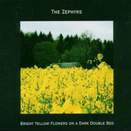 Bright Yellow Flowers on a Dark Double Bed