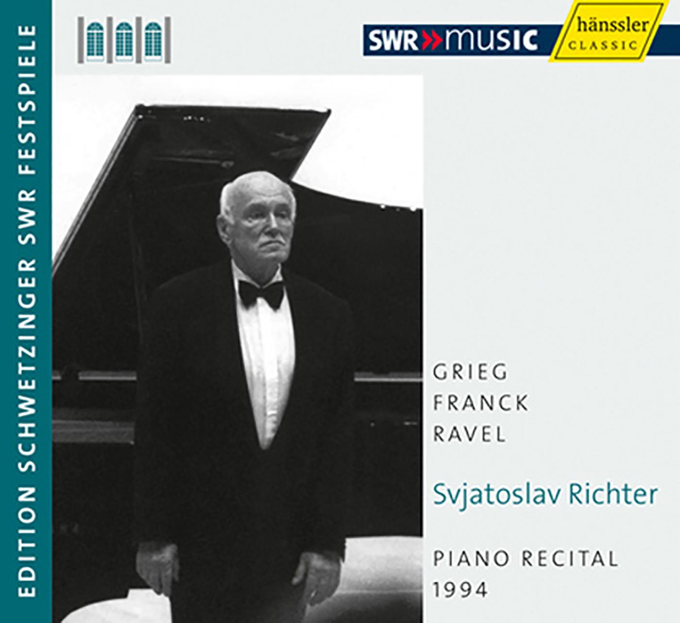 Piano Recital: Richter, Sviatoslav - GRIEG, E. / FRANCK, C. / RAVEL, M. (Schwetzinger Festspiele Edition, 1994)