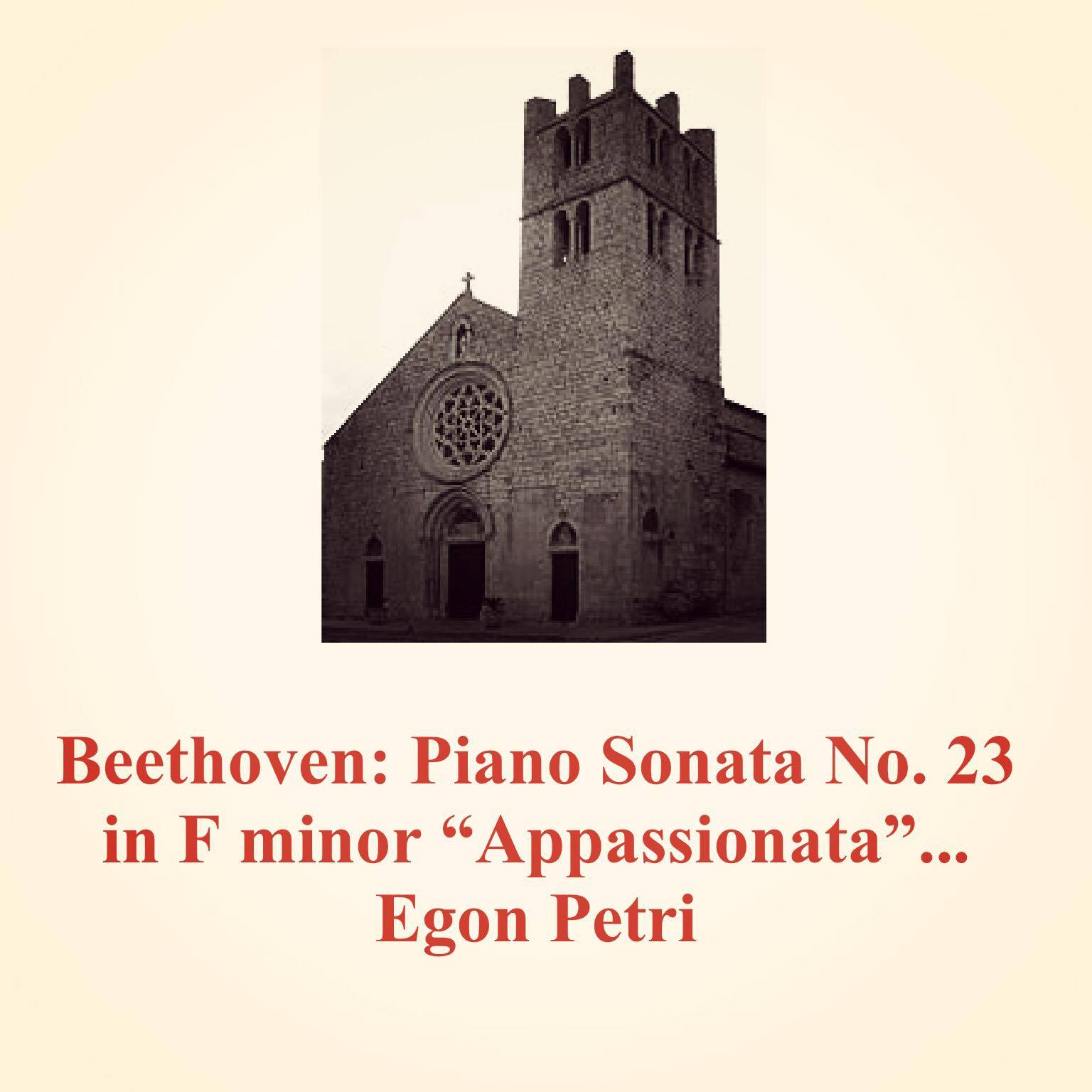 Piano Sonata No. 23 in F minor "Appassionata" op. 57:1. Allegro assai
