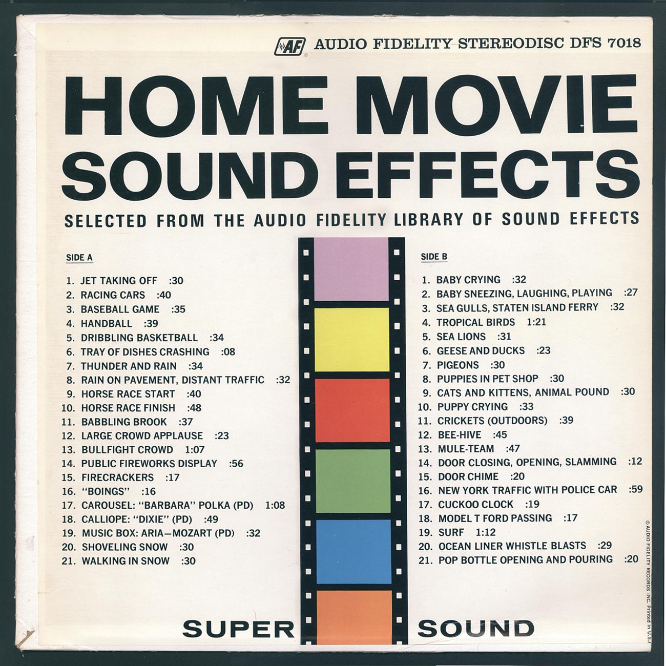 Home Movie Sound Effects专辑