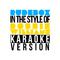 Rudebox (In the Style of Robbie Williams) [Karaoke Version] - Single专辑