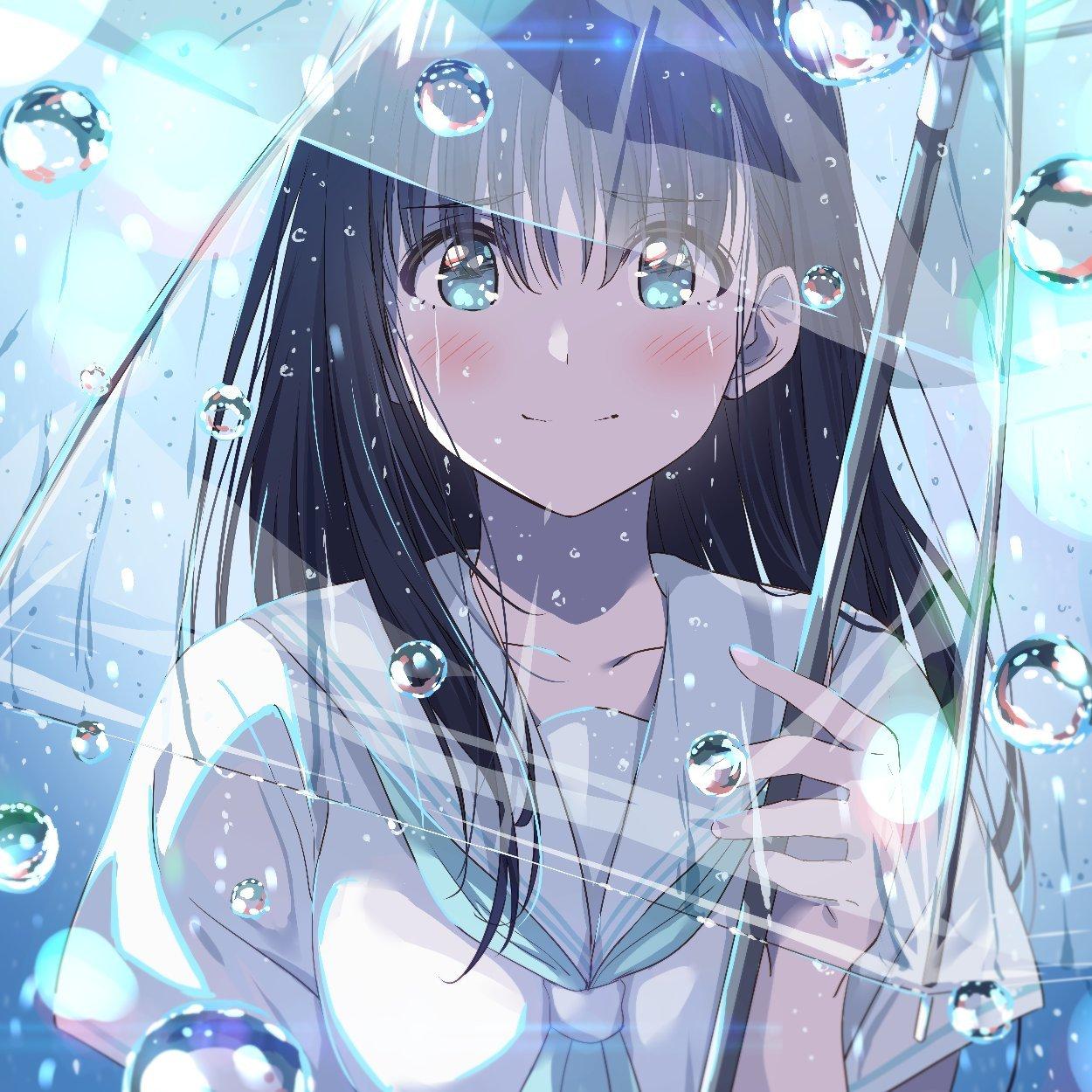 日系｜治愈°伤感 眼眸映星月 风雨亦柔情