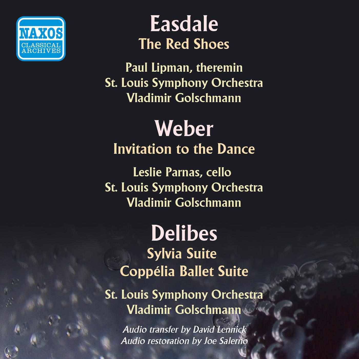 EASDALE, B.: Red Shoes (The) / WEBER, C.M. von: Invitation to the Dance / DELIBES, L.: Sylvia Suite / Coppelia Ballet Suite (Golschmann) (1957-1958)