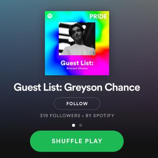 Guest List: Greyson Chance