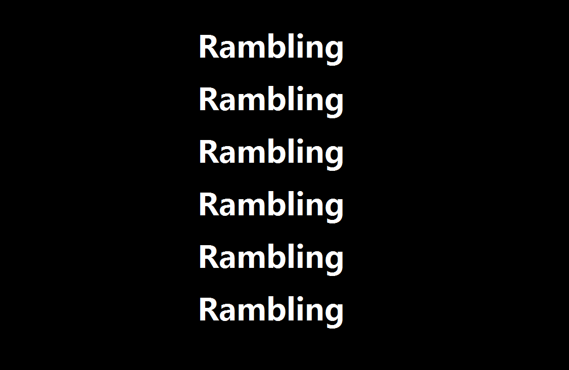 Rambling