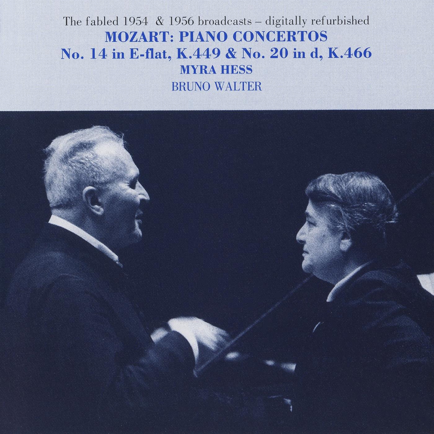 MOZART, W.A.: Piano Concertos Nos. 14 and 20 (Hess, Philharmonic Symphony, Walter) (1954, 1956)