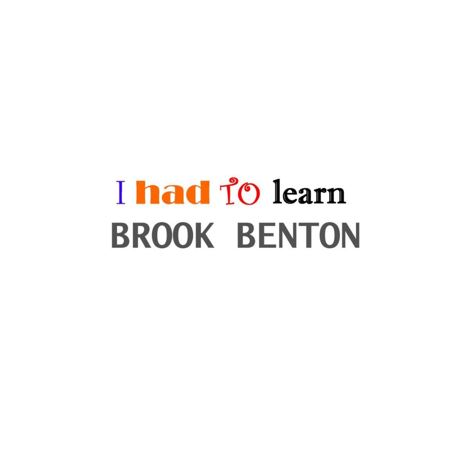 I Had To Learn