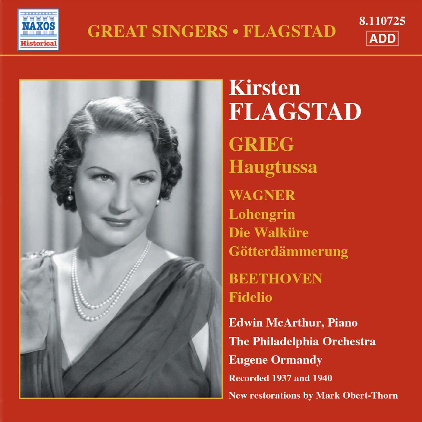 FLAGSTAD, Kirsten: Songs and Arias (Philadelphia Orchestra, Ormandy) (1937, 1940)
