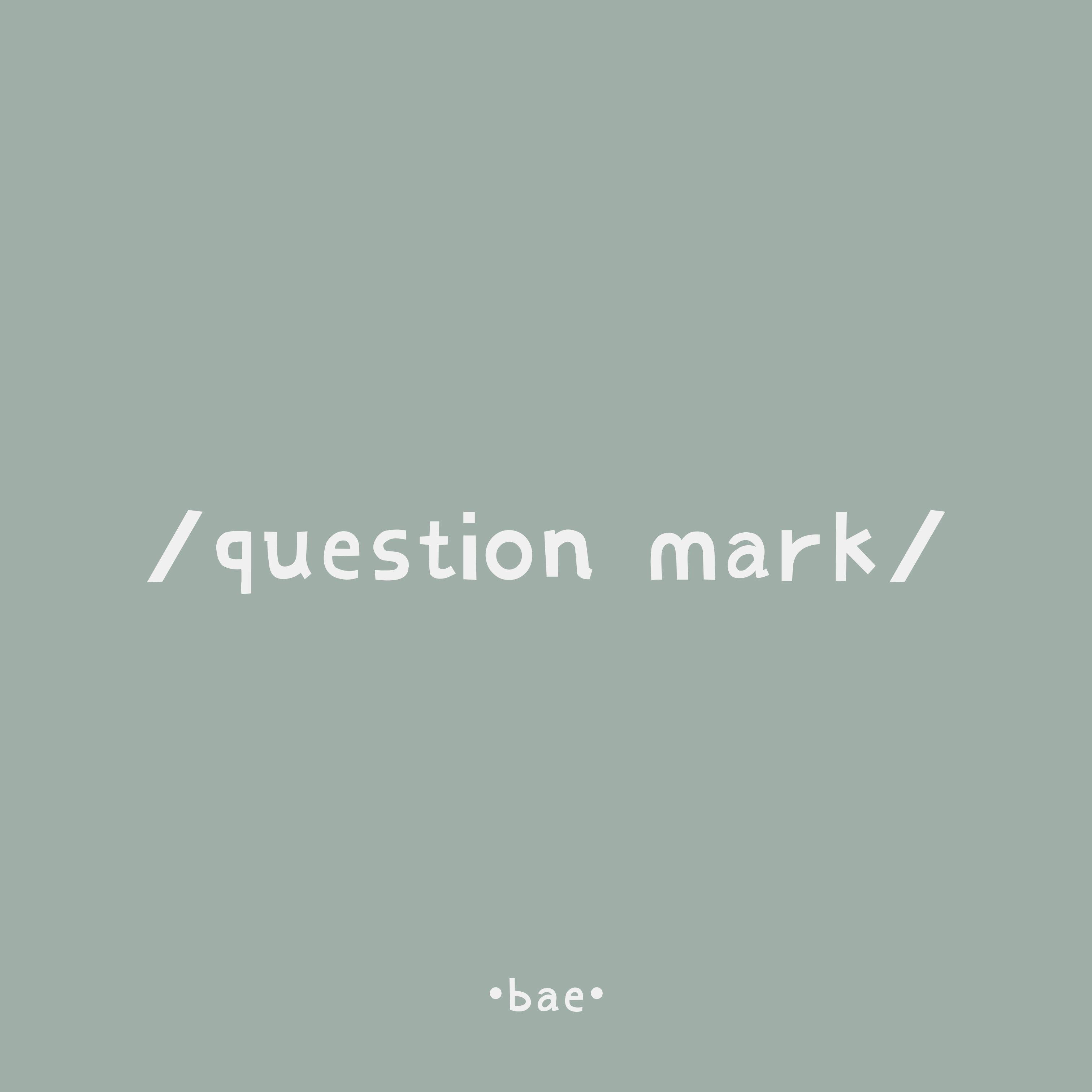 question mark专辑