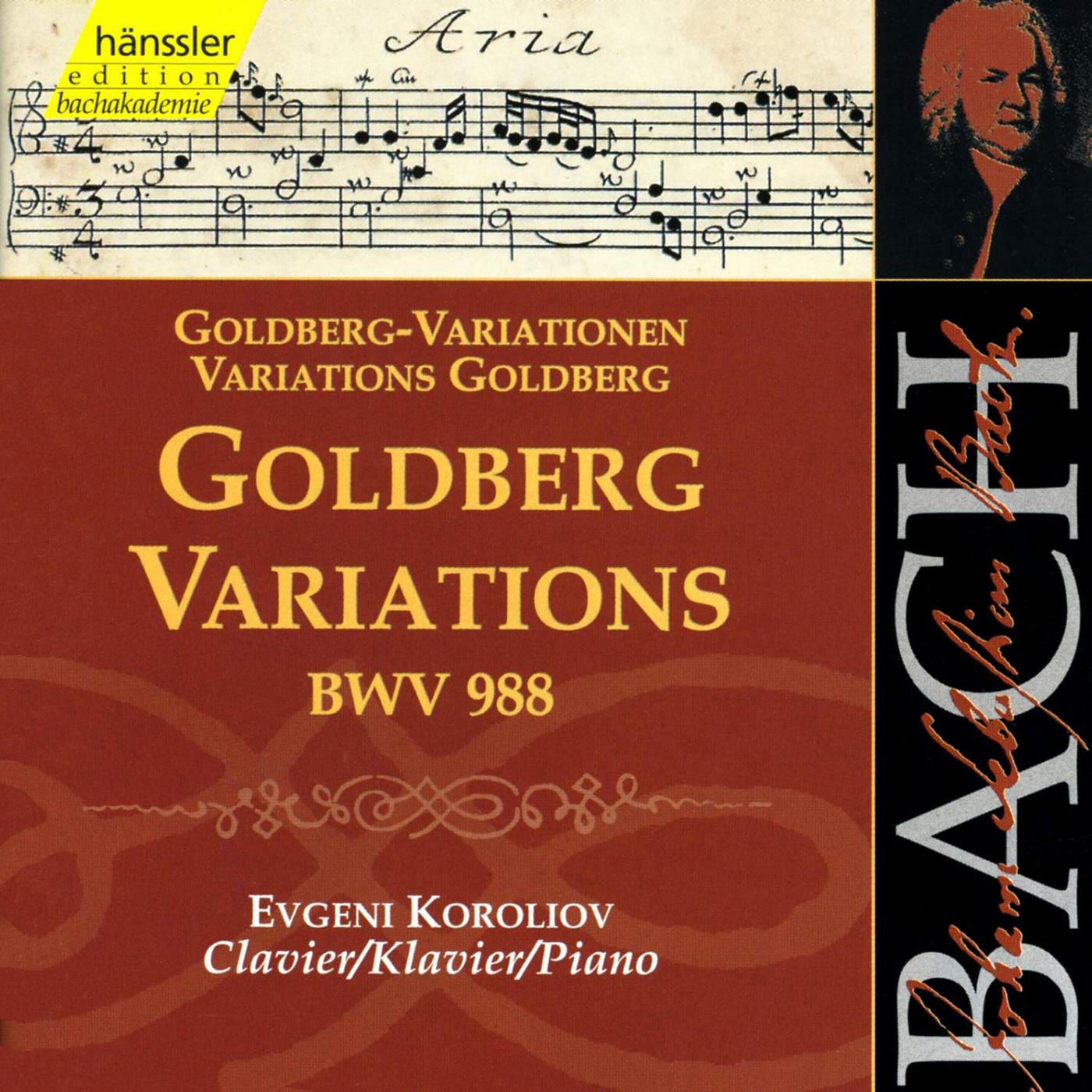 BACH, J.S.: Goldberg Variations, BWV 988