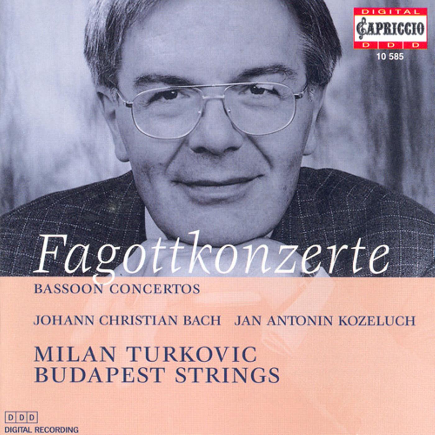 Bassoon Concertos - BACH, J.C. / KOZELUCH, J.A. (Turkovic, Budapest Strings)
