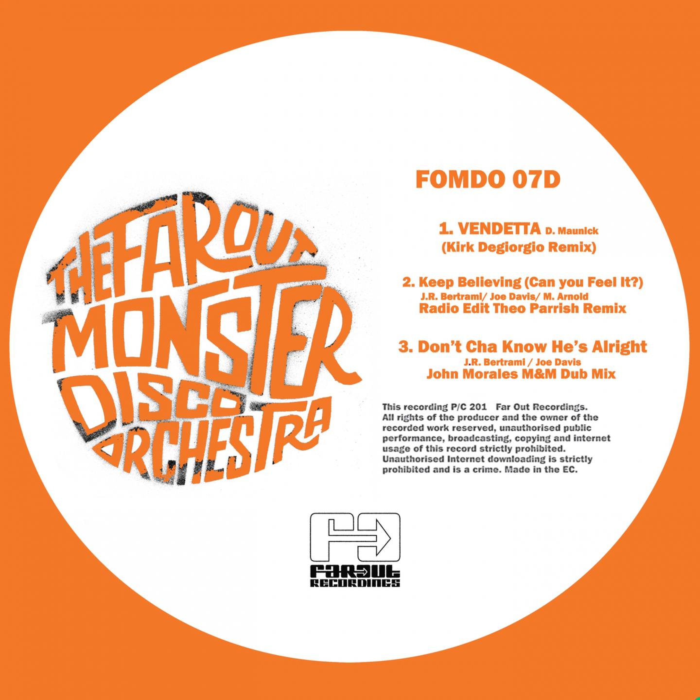 The Far Out Monster Disco Orchestra - Vendetta (Kirk Degiorgio Remix)