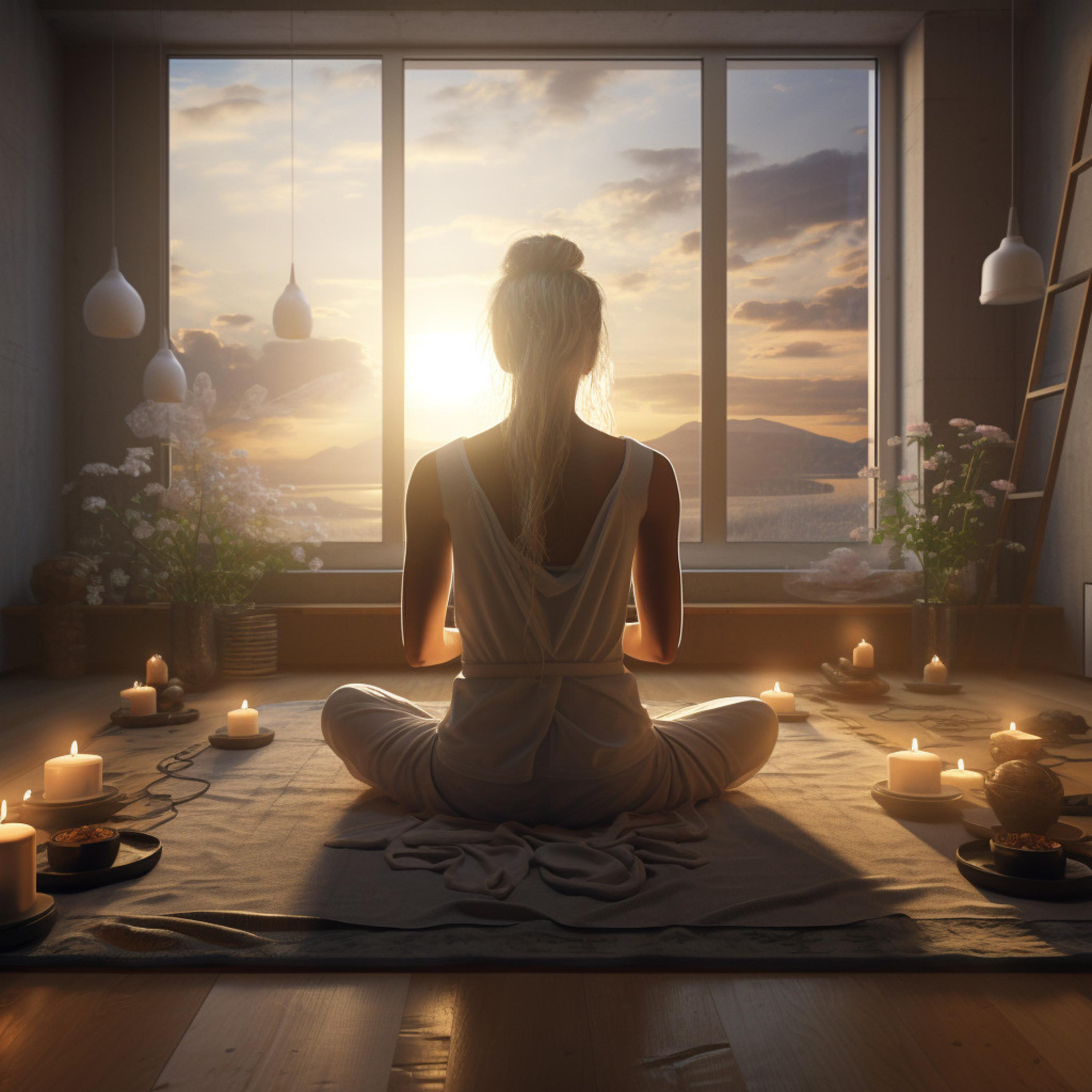 In Yoga Academy - Meditation's Calm in Fireside's Embrace