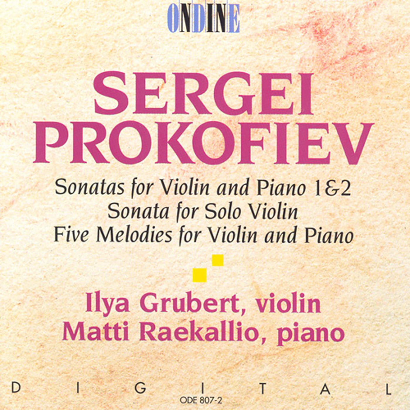 Ilya Grubert - Violin Sonata No. 2 in D Major, Op. 94bis:I. Moderato