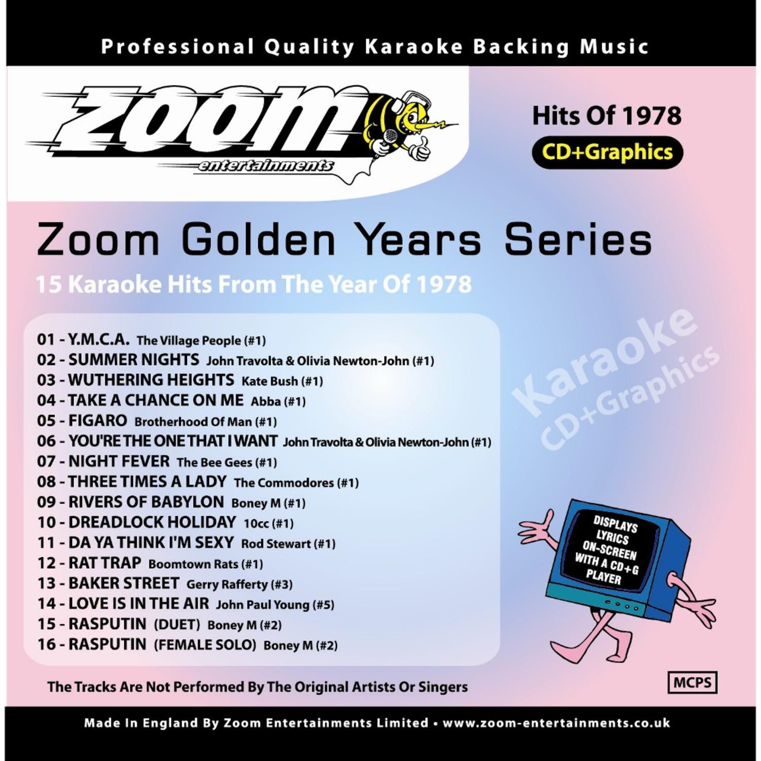 Zoom Karaoke Golden Years 1978专辑