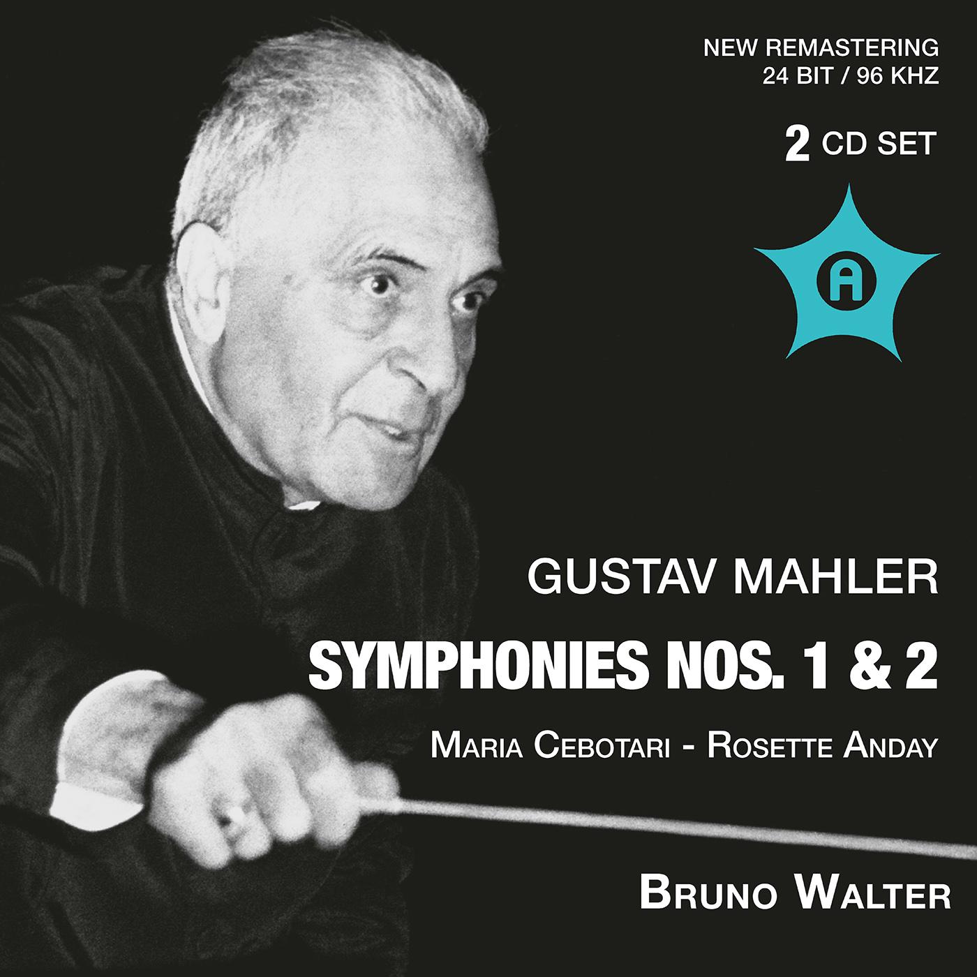 MAHLER, G.: Symphonies Nos. 1 and 2 (Vienna State Opera Chorus, New York Philharmonic, Vienna Philharmonic, Walter) (1948, 1950)