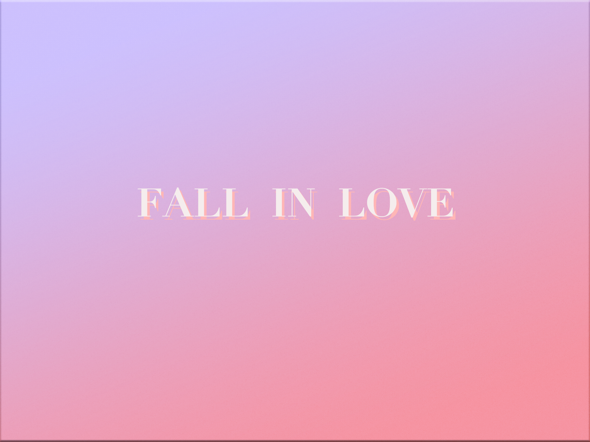 FALL IN LOVE专辑