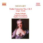 MOZART, W.A.: Violin Concertos Nos. 3 and 5 (Takako Nishizaki, Capella Istropolitana, Gunzenhauser)专辑