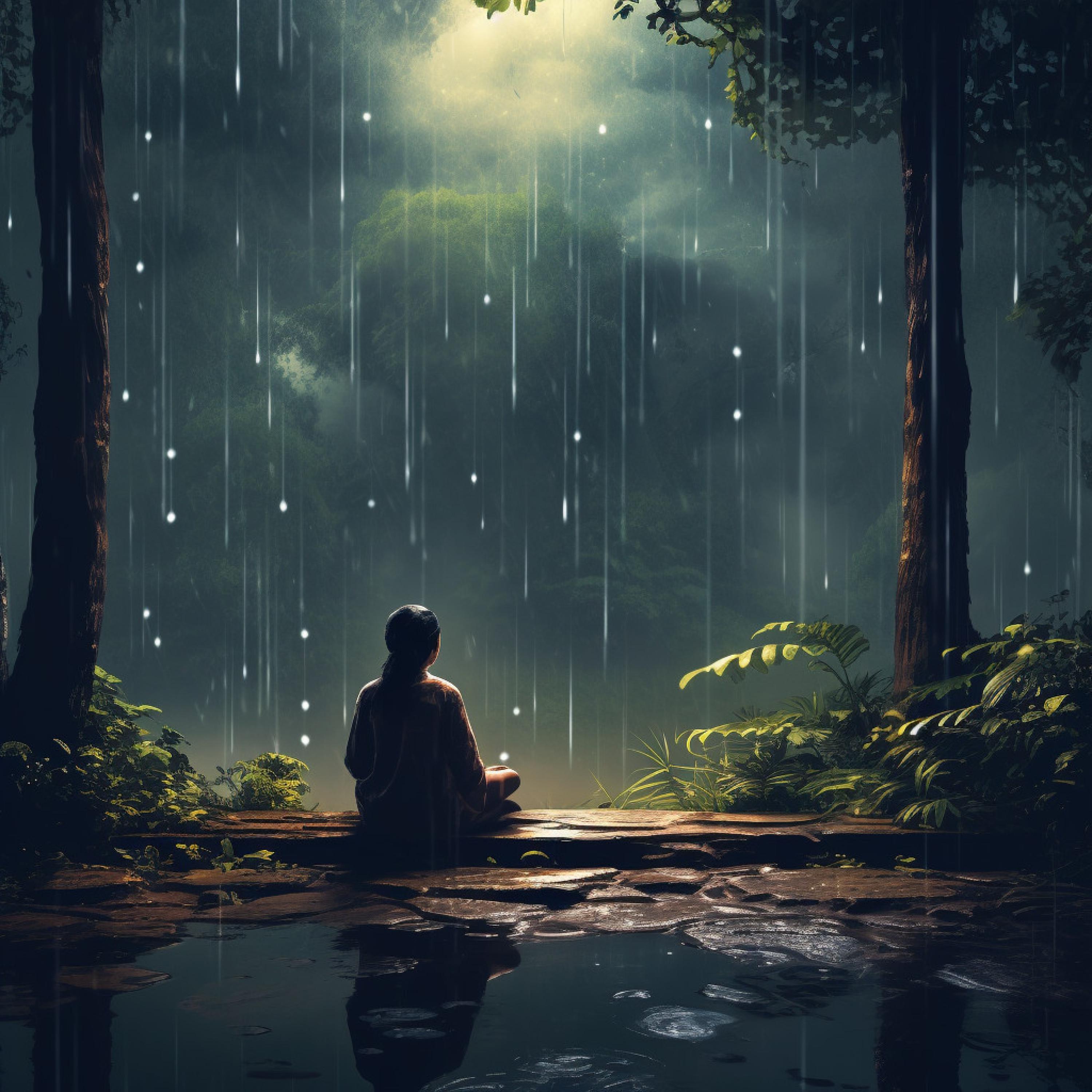 Caminante de la naturaleza - Meditación Zen Con La Lluvia Que Fluye