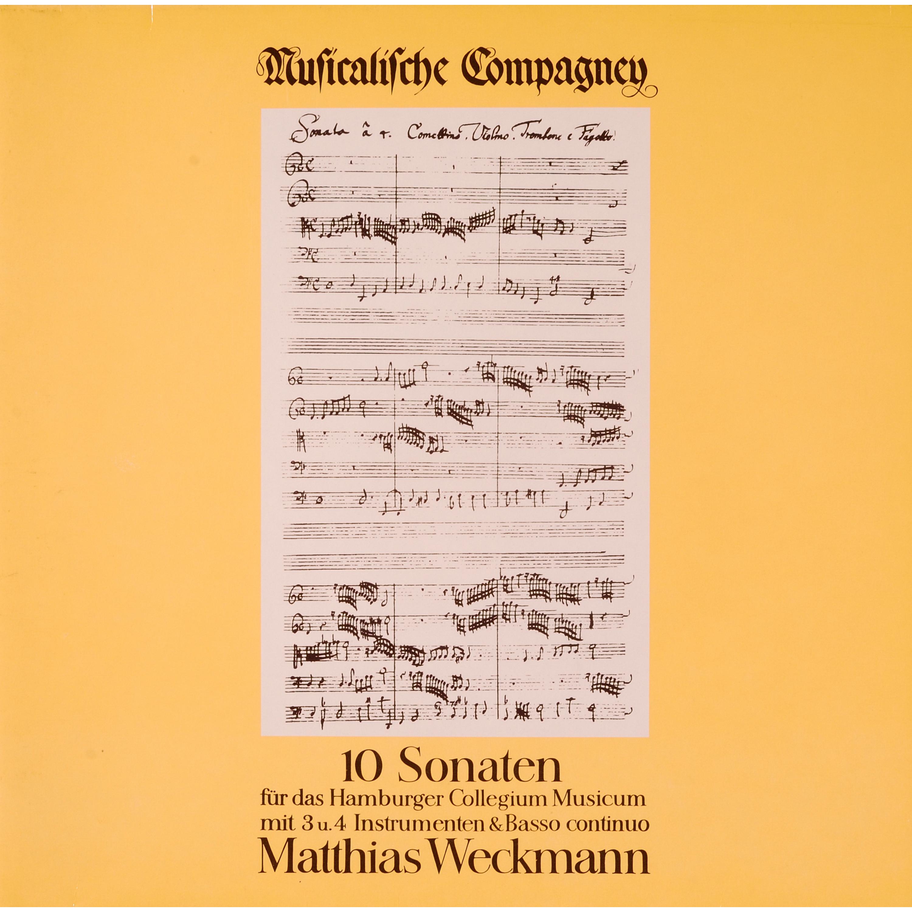 Weckmann: 10 Sonaten für das Hamburger Collegium Musicum