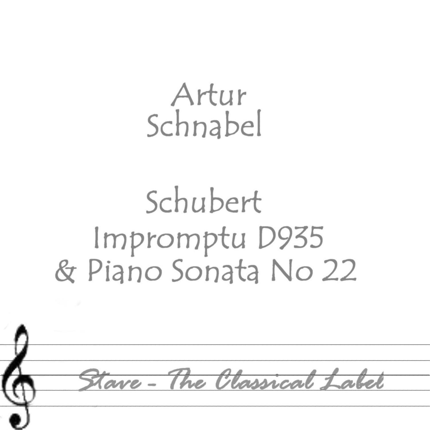 Schubert Impromptu D935 & Piano Sonata No 22