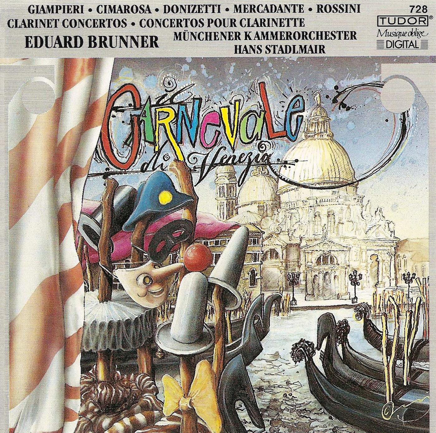 Clarinet Recital: Brunner, Eduard - BENJAMIN, A. / DONIZETTI, G. / ROSSINI, G. / MERCADANTE, S.