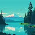 Dawn by the Lake