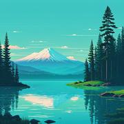 Dawn by the Lake