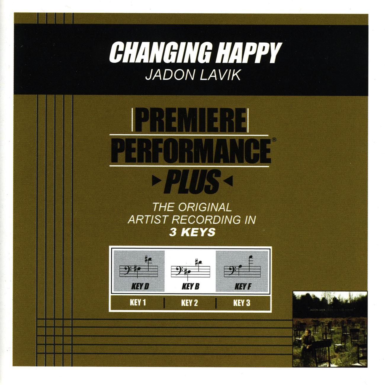 Jadon Lavik - Changing Happy (Performance Track In Key Of D With Background Vocals)