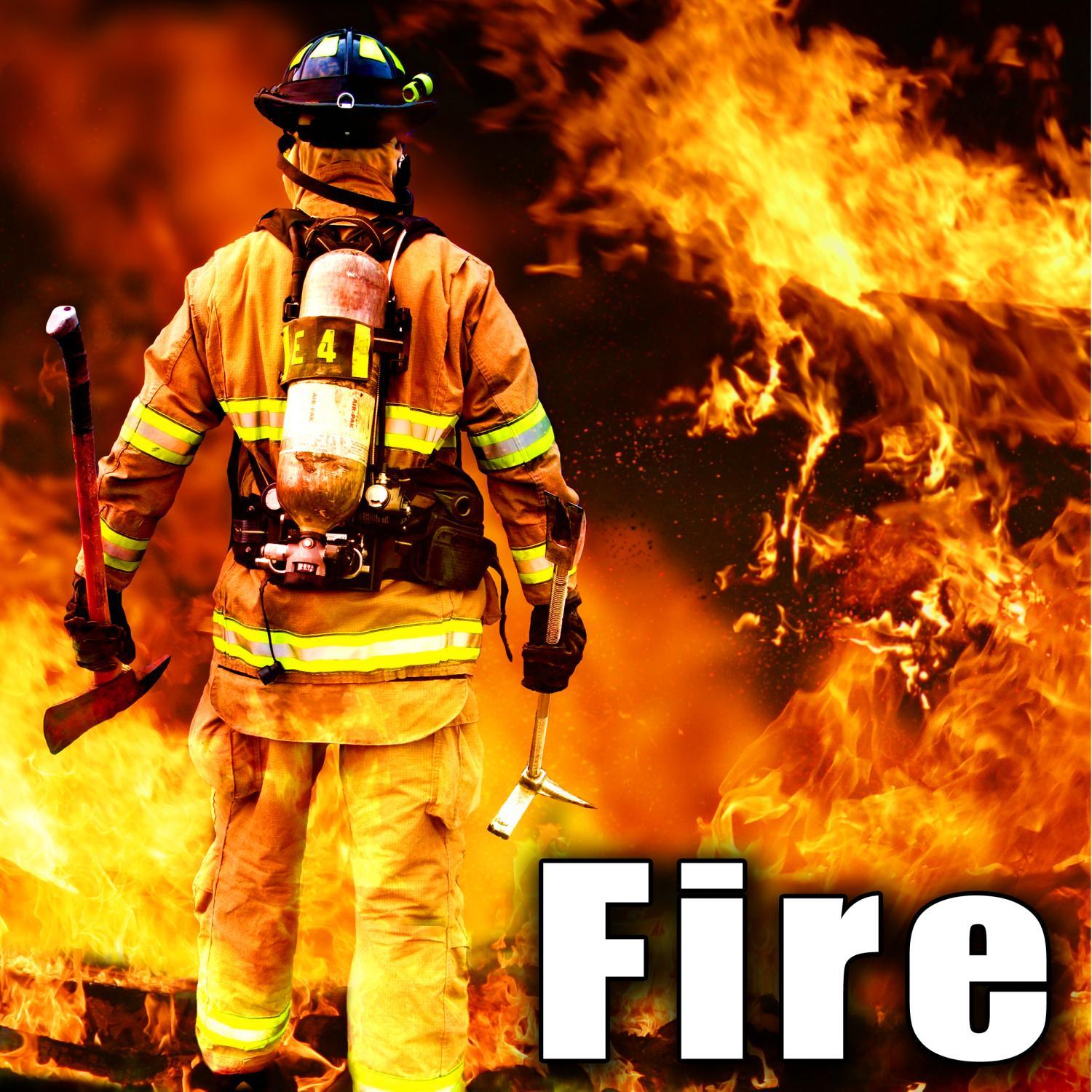 Industrial Fire Ambience with Heavy Crackling Fire & Explosions with Debris