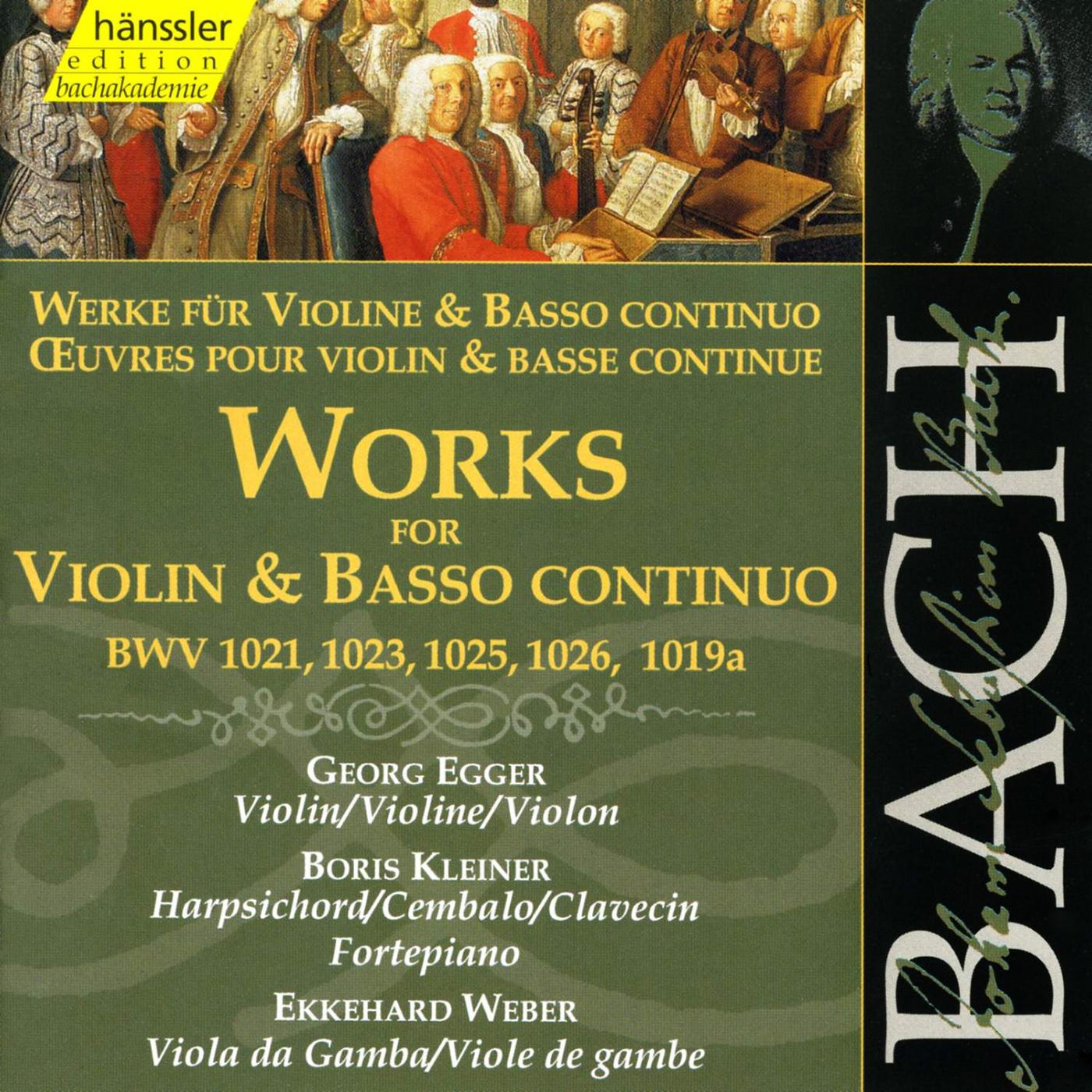 BACH, J.S.: Works for Violin and Basso Continuo