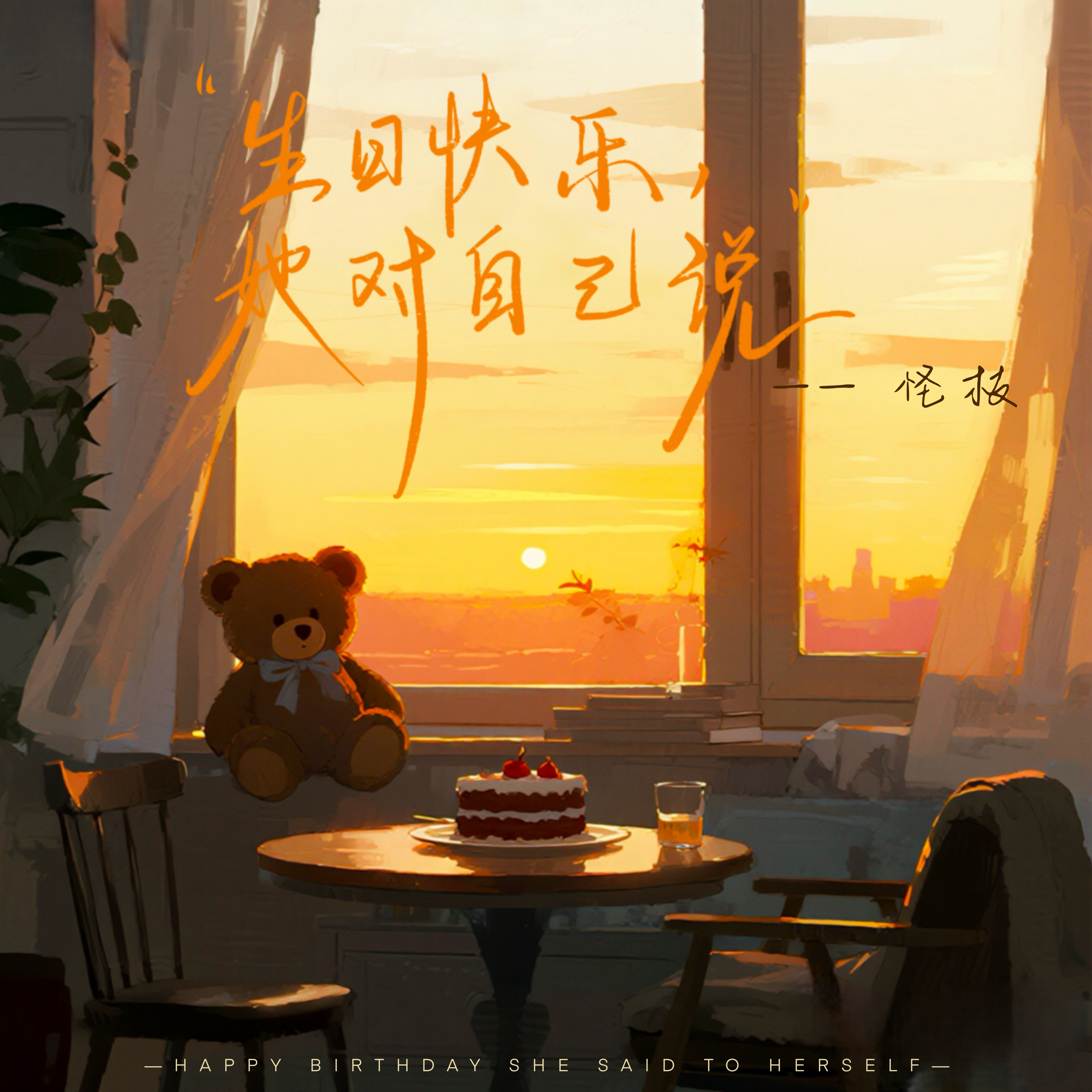 生日快乐，她对自己说