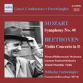 MOZART: Symphony No. 40 / BEETHOVEN: Violin Concerto (Furtwangler, Comm. Recordings 1940-50, Vol. 3)