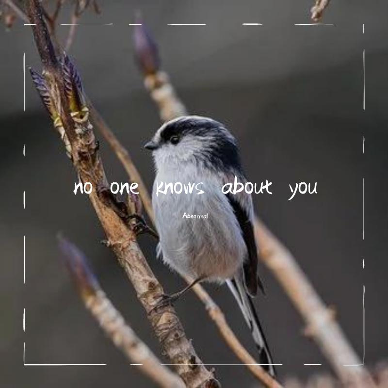 no one knows about you