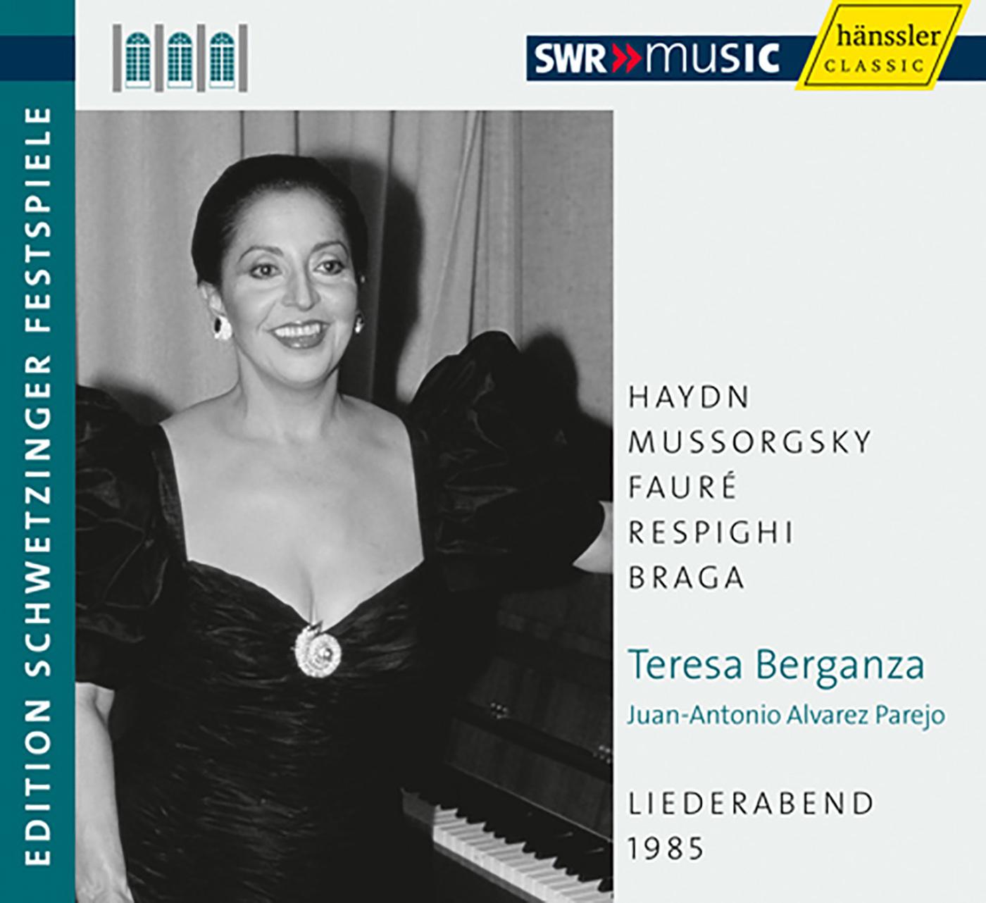 Vocal Recital: Berganza, Teresa - HAYDN, J. / MUSSORGSKY, M.P. / FAURE, G. / RESPIGHI, O. (An Evening of Song) (Schwetzinger Festspiele Edition, 1985)