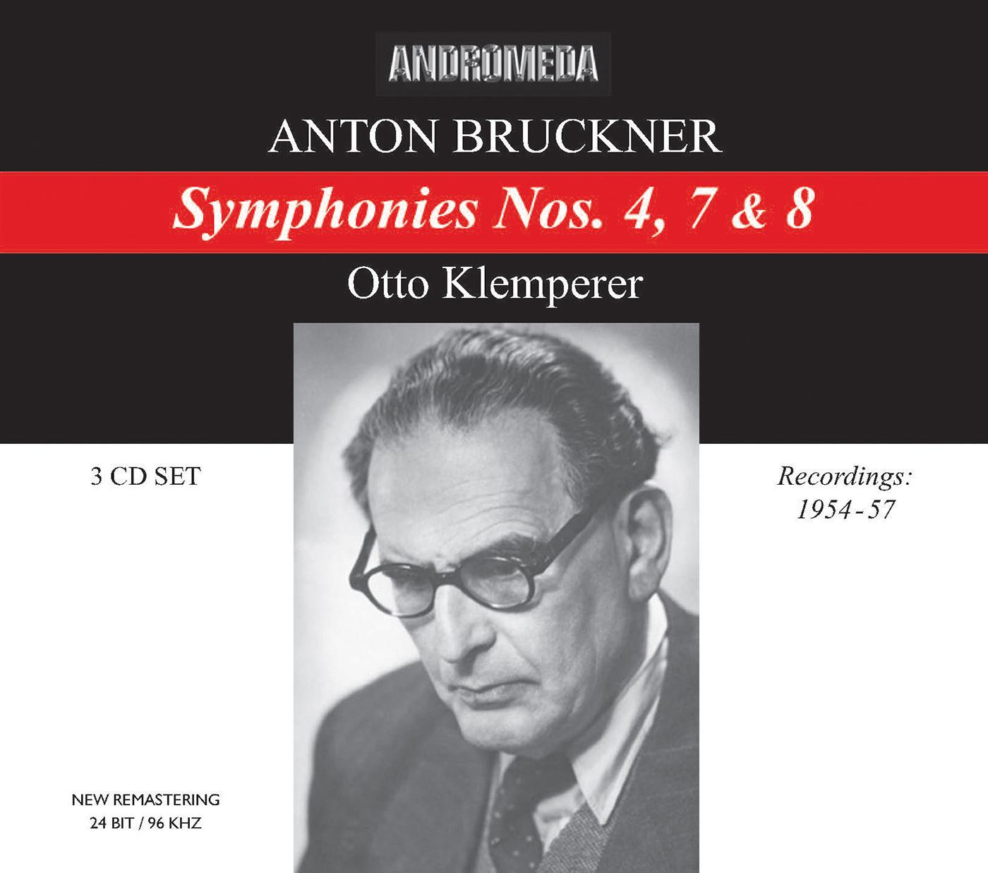 BRUCKNER, A.: Symphonies Nos. 4, 7 and 8 (Klemperer) (1954-1957)专辑