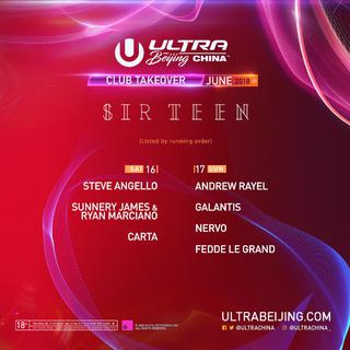 ULTRA BEIJING-SIR.TEEN舞台推荐歌单