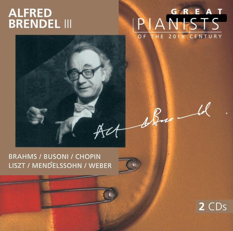 Alfred Brendel III (Great Pianists of the 20th Century Vol.14)