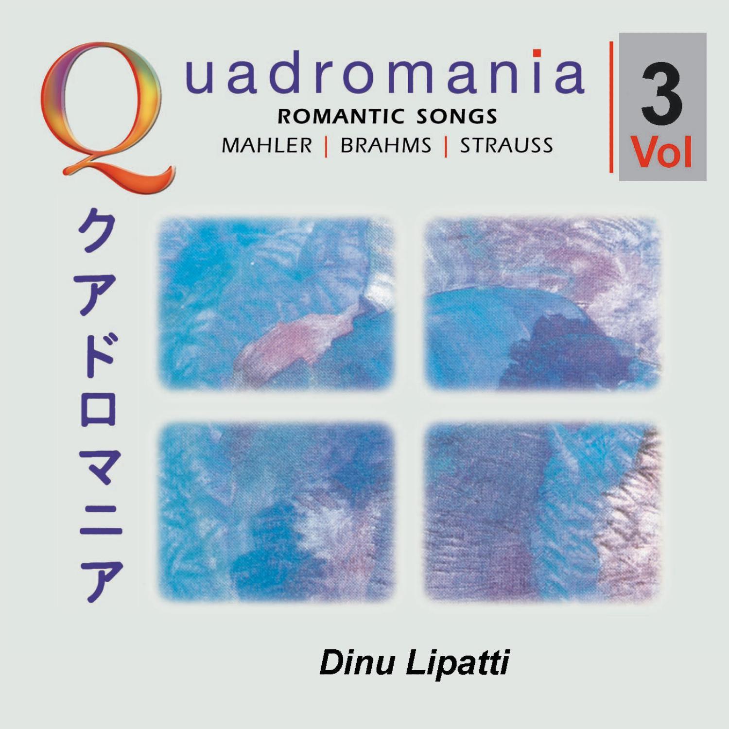 Romantic Songs by Mahler, Brahms, Strauss -Vol.3