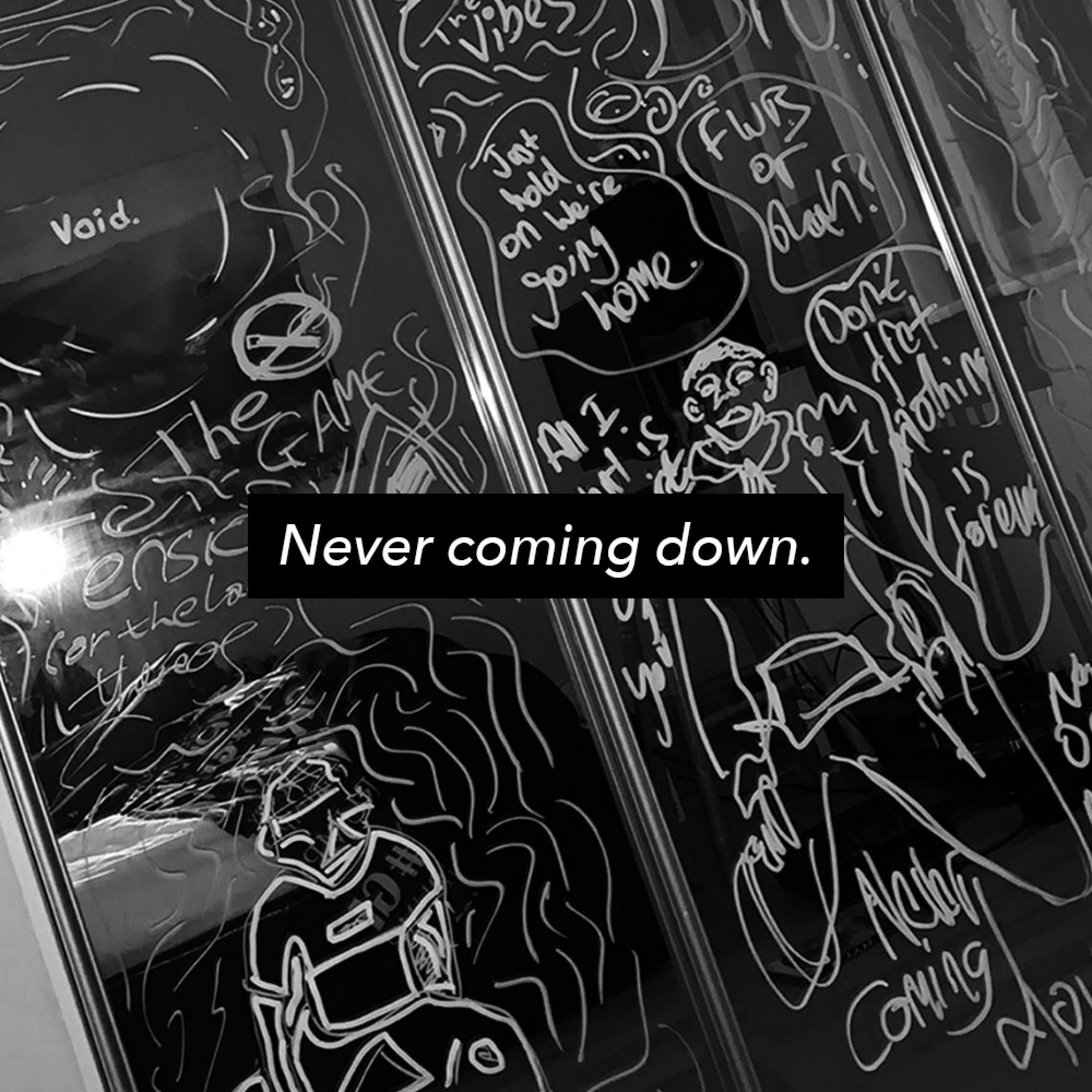 Never Coming Down.